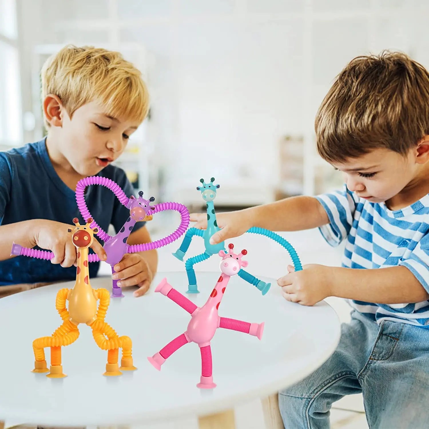 Premium Telescopic Giraffe Toy with Suction Cup Cartoon Toy Toynix
