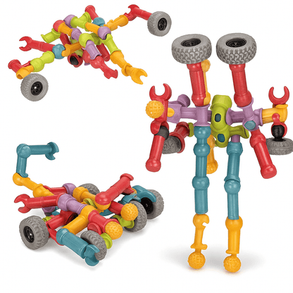 Skeleton Joint Rod Bar Blocks 34 Pcs - Toynix