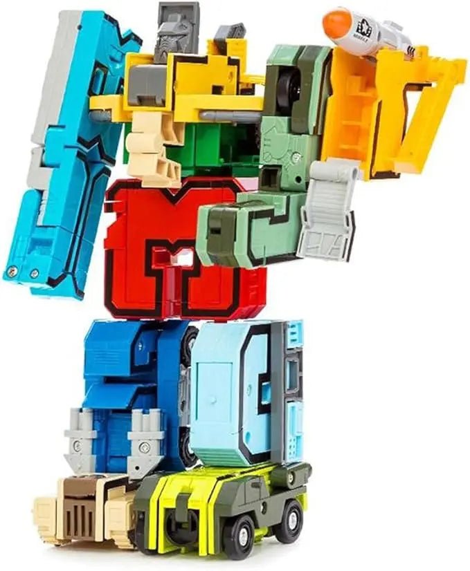 Transformor Robots Transformer Robot With Number Figures 8 Pieces - Toynix