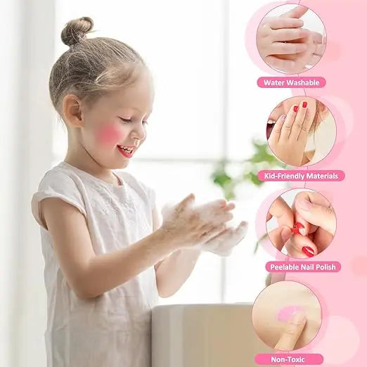 Unicorn Girls Safe & Pretend Play Cosmetic Makeup Case Beauty Kit Toynix