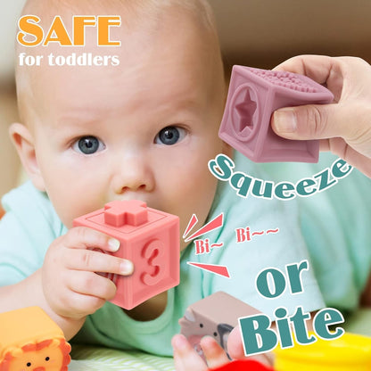 Soft Building Blocks Numbers and Shapes For Kids - Toynix