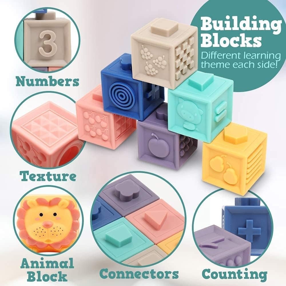 Soft Building Blocks Numbers and Shapes For Kids - Toynix