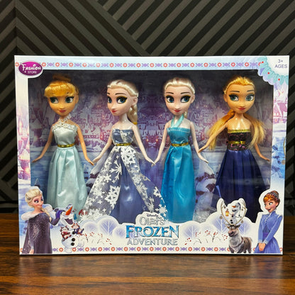 Frozen Dolls - 4 in 1 dolls Elsa Doll Girls Toys Fever Princess - Toynix