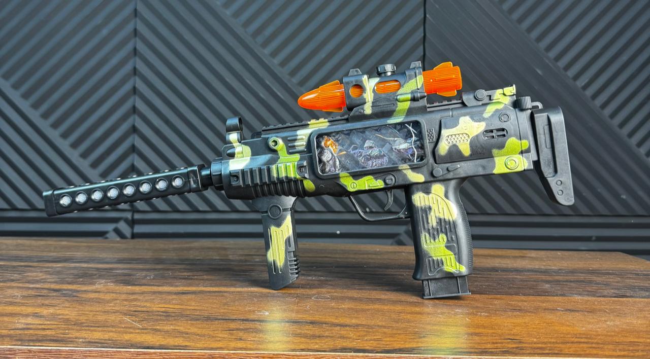 Camouflage Gun with Light and Music - Toynix