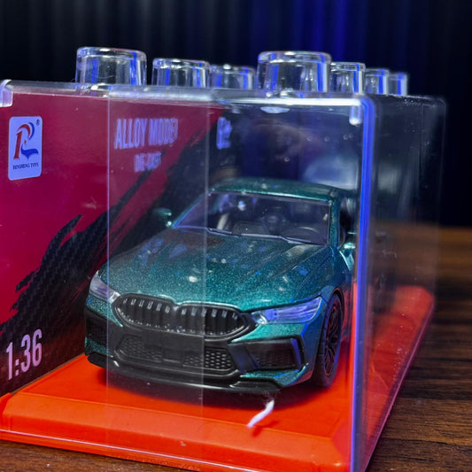 (Random) Premium 1:36 Scale Die-Cast Model Car – Alloy Metal Pullback Toy with Openable Doors, Light & Sound