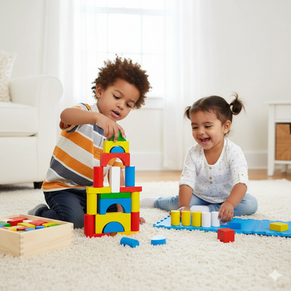 Classic Wooden Building Blocks - 26 Piece Set