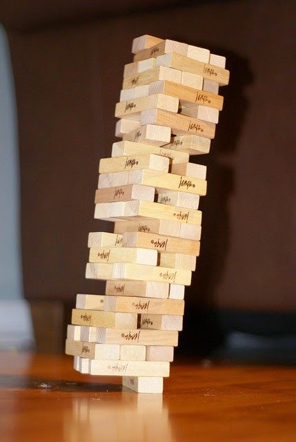 Classic Jenga Wooden Stacking Tower Board Game for Kids & Adults - Toynix