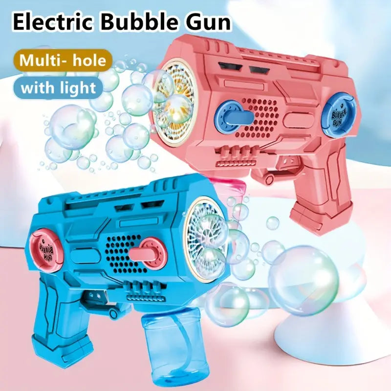 Battery-powered Bubble Gun Toy Toynix