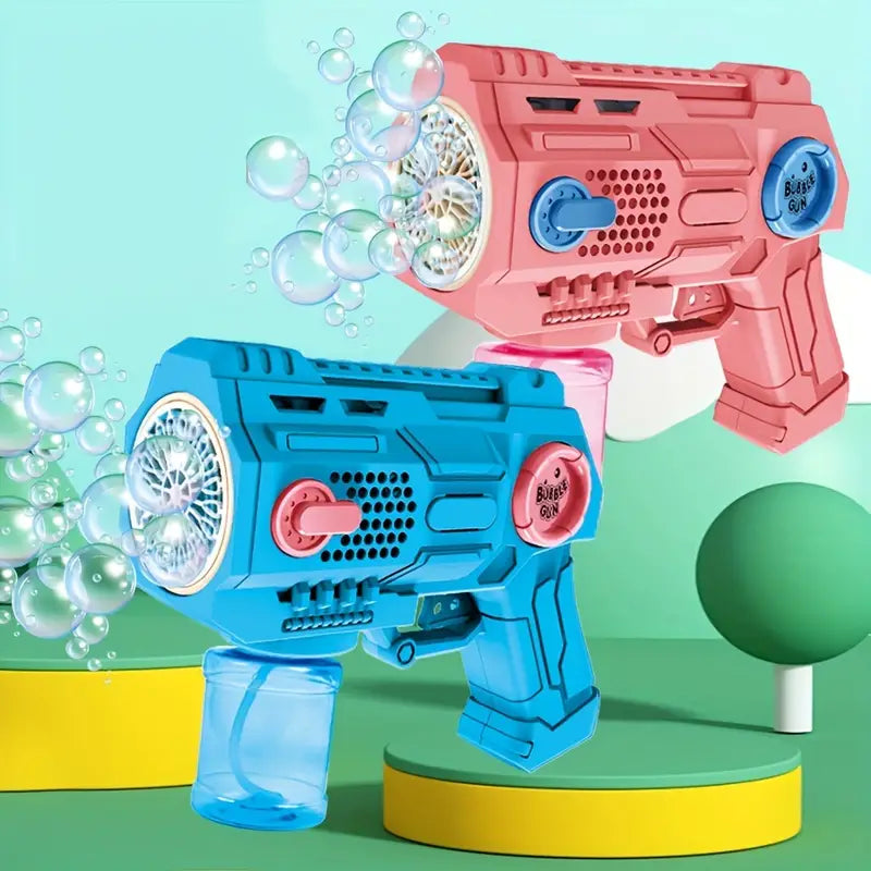 Battery-powered Bubble Gun Toy Toynix