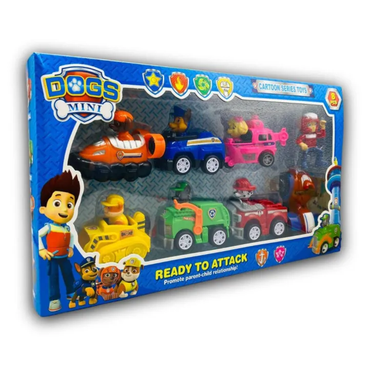 Paw Patrol Dogs Rescue Set Toys Cars Toynix