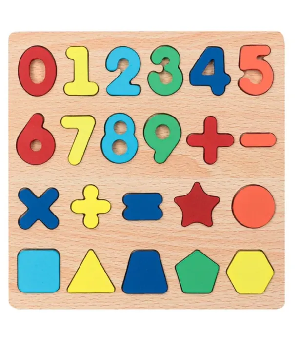 Montessori Early Educational wooden Colorful 3D toys Baby Toynix