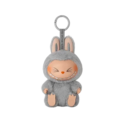 Labubu Have A Seat Monster Plush Keychain - 1 PC (HeHe Gray)