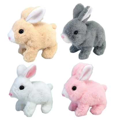 Plush Rabbit Toy with Sound and Motion for Kids (Random Colors)