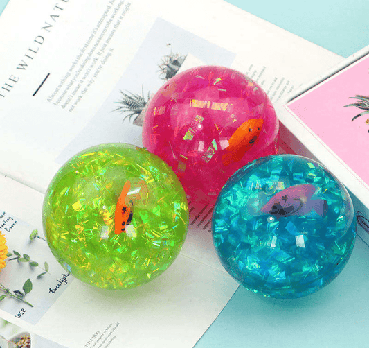 LED Flashing Colorful Rubber Ball For Kids - Toynix