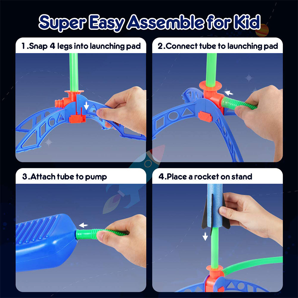 Outdoor Stomp Rocket Launcher Game for Kids - Toynix