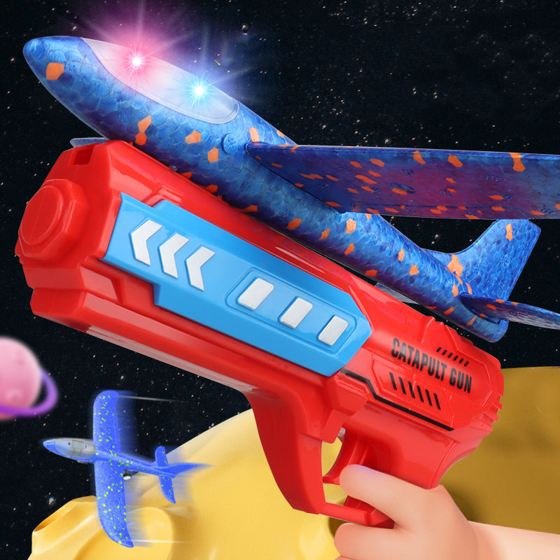 Catapult Gun Aircraft Creative Toy Flying Contes 2 in 1 Toy For Kid Fun Toy For kids - Toynix