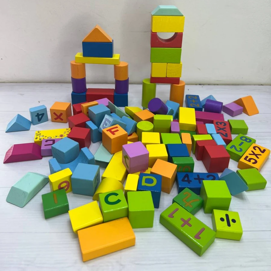 102 Pcs Number & Alphabet Building Blocks