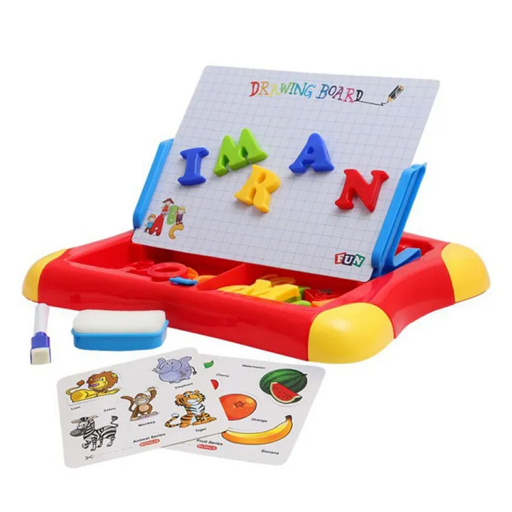 Magnetic Board with Letters & Numbers for kids Toynix