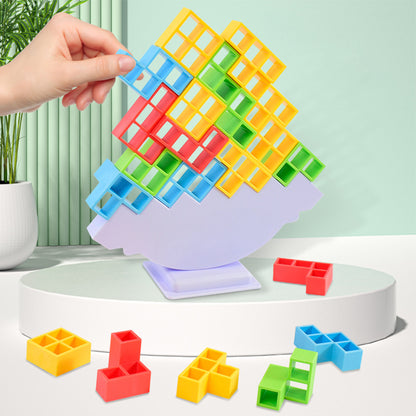 Tetra Tower Games Balance Stacking Team Building Blocks Board Game - Toynix