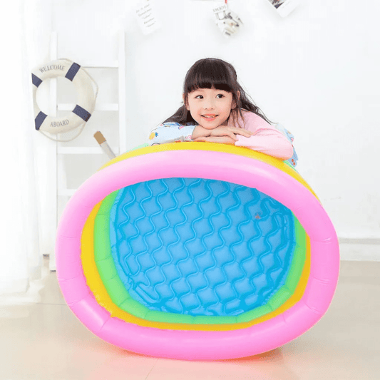 Rainbow Swimming Pool For Kids - 4 FT - Toynix