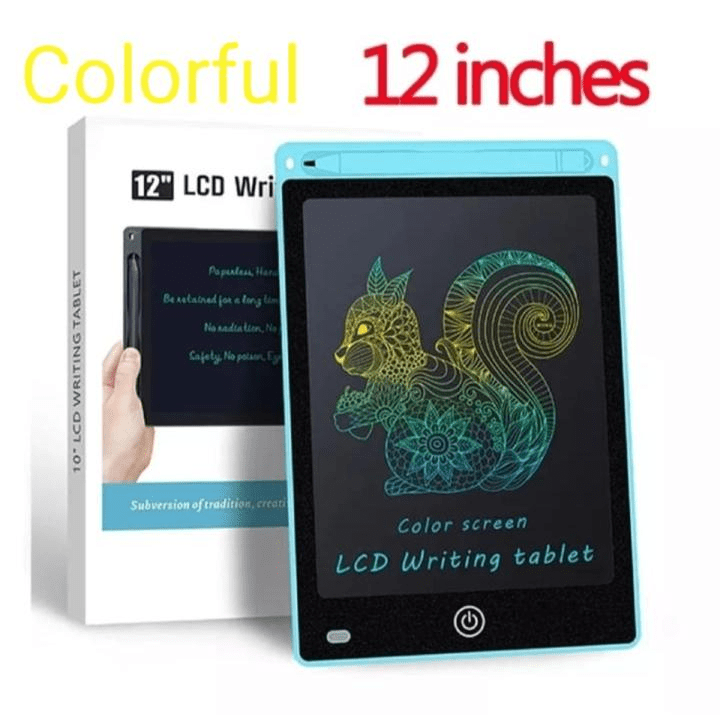 12 Inch LCD Multicolor Screen Writing Tablet Erasable Writing Board - Toynix