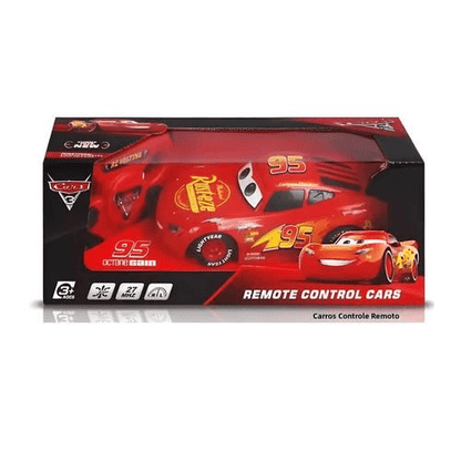 3D MC Queen Remote Control Car Plastic Lightning McQueen Vehicle - Toynix
