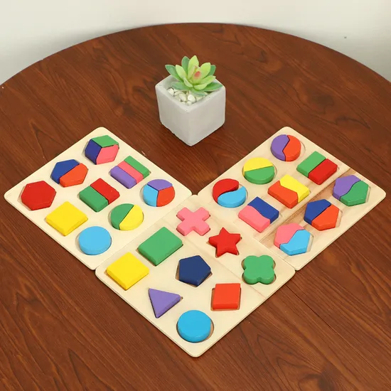 Wooden Shapes Educational Toy For Kids