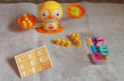 Penguin Balance Scale Games and Number Counting Blocks for Kids Toynix