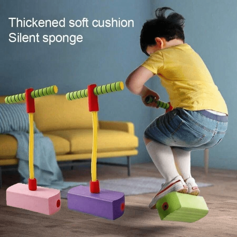 Kids Balance & Jump Toy – Grow Taller Frog Bouncer - Toynix