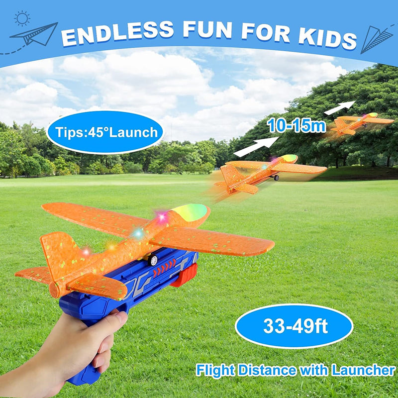 Catapult Gun Aircraft Creative Toy Flying Contes 2 in 1 Toy For Kid Fun Toy For kids - Toynix