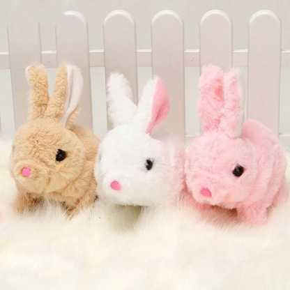 Plush Rabbit Toy with Sound and Motion for Kids (Random Colors)