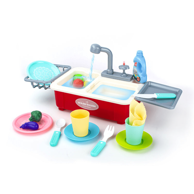 Kitchen Dishwasher Sink Playset For Kids - Toynix