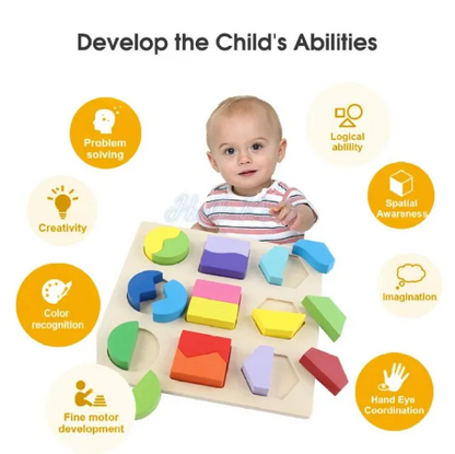 Wooden Shapes Educational Toy For Kids