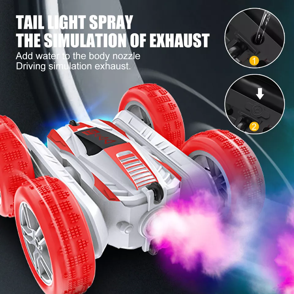 Mini Remote Control Rotating Spray Car Toynix