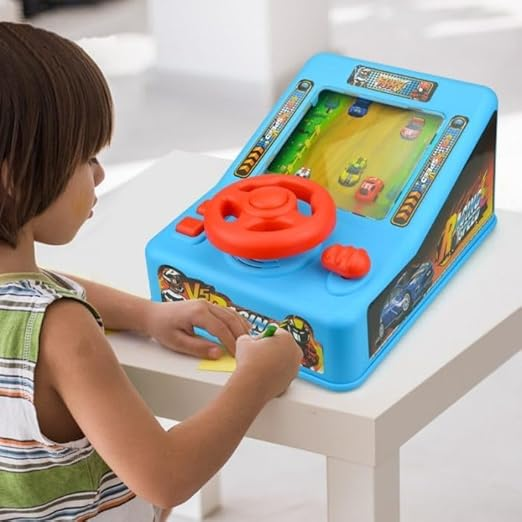 Car Racing Adventure Game Toy with Electric Steering Wheel Toynix