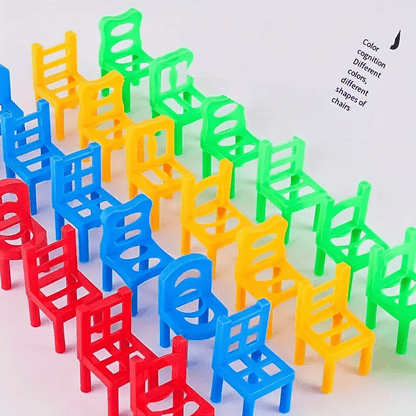 Chairs Balance Puzzle Battle Building Blocks Game - Toynix