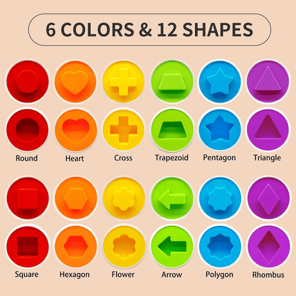 Children's Early Education Multi Shapes Eggs Toy - Toynix