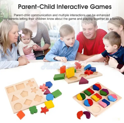 Wooden Shapes Educational Toy For Kids