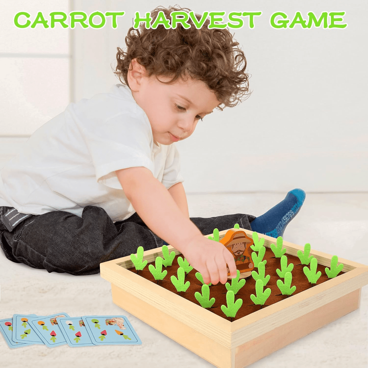 Wooden Carrot Harvest Game - Toynix