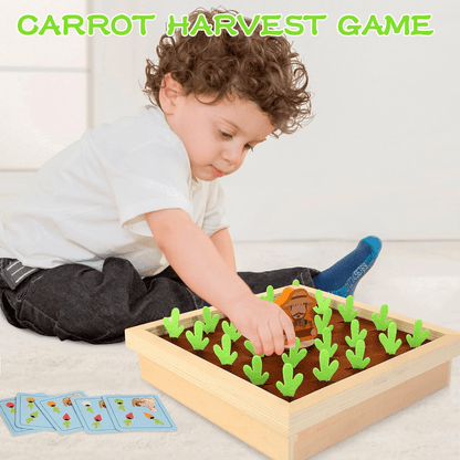 Wooden Carrot Harvest Game - Toynix
