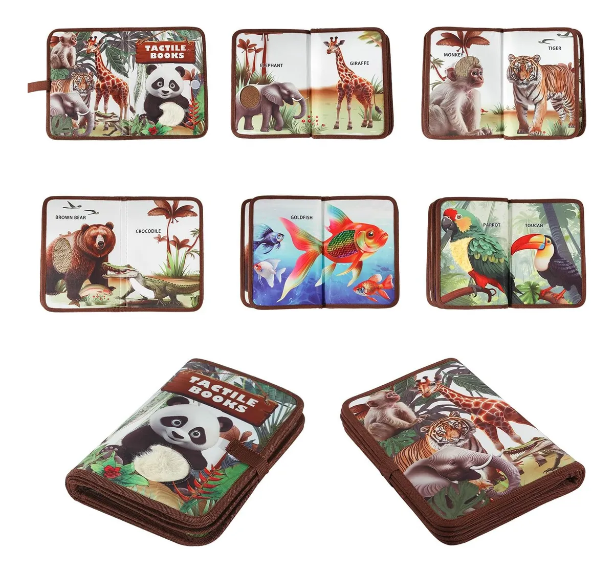 Animal Tactile Book For kids