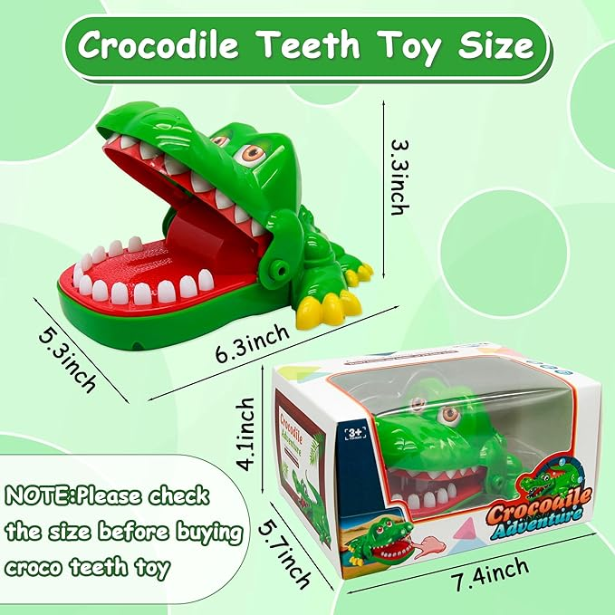 Crocodile Teeth Toys Game for Kids, Crocodile Biting Finger Dentist Games Toynix