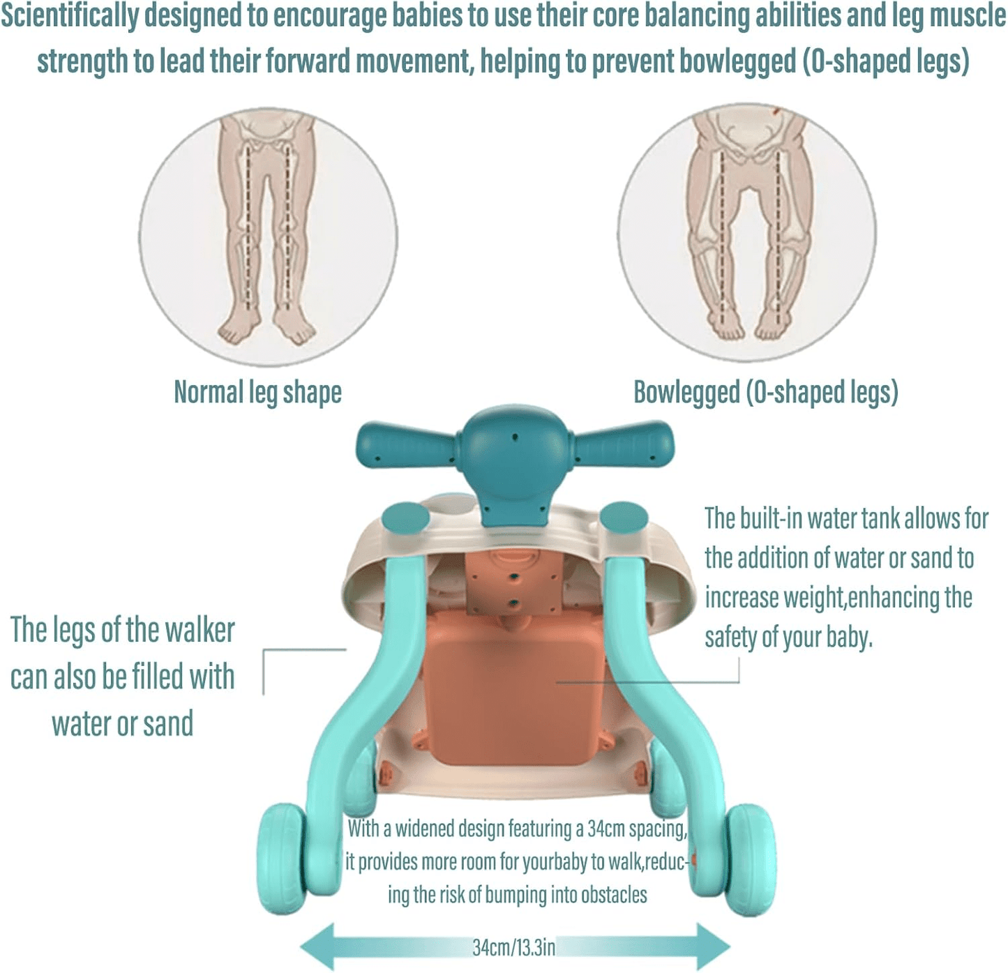 Baby Push Walker with Wheels - Toynix