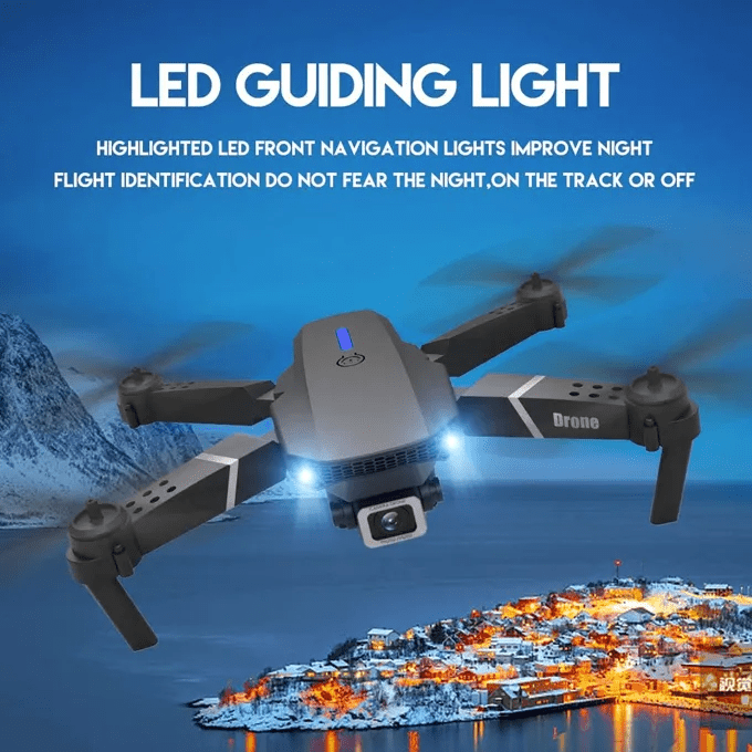 E88 PRO Drone with Dual Camera & LED Lights - Toynix