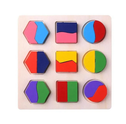 Wooden Shapes Educational Toy For Kids