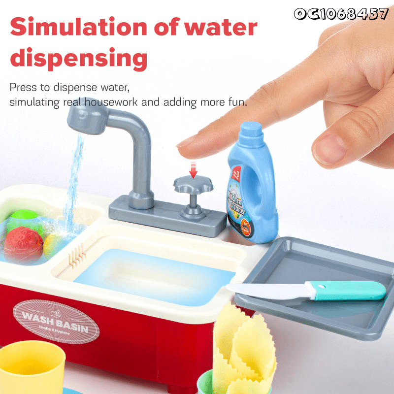 Kitchen Dishwasher Sink Playset For Kids - Toynix