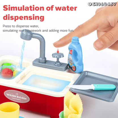 Kitchen Dishwasher Sink Playset For Kids - Toynix
