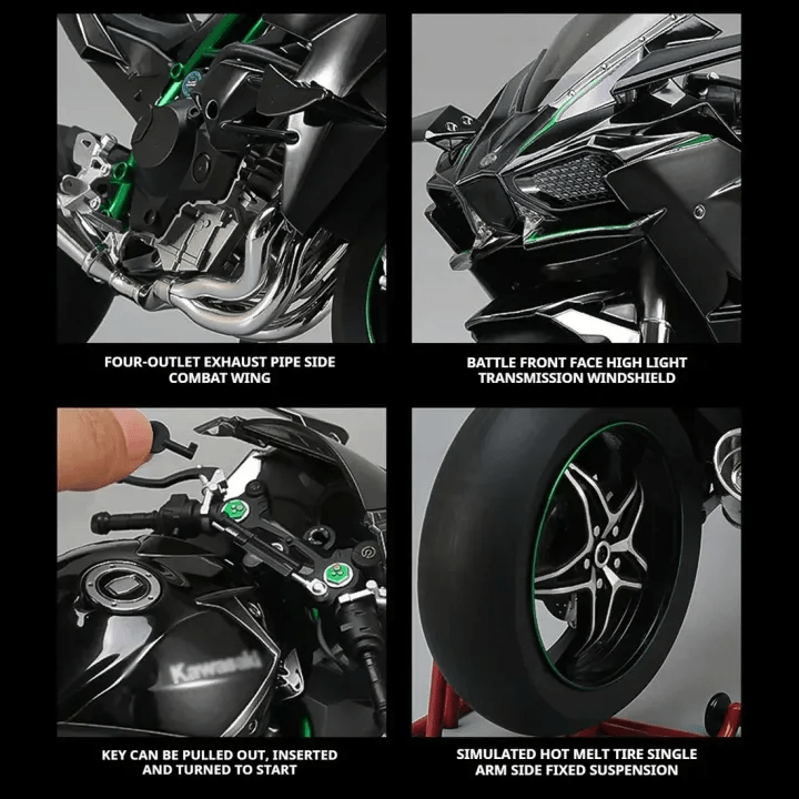 Kawasaki Ninja H2R Diecast Collection Premium Bike - Toynix