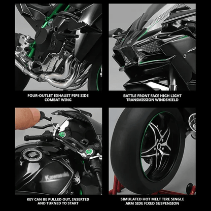 Kawasaki Ninja H2R Diecast Collection Premium Bike - Toynix
