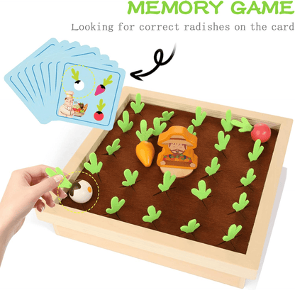 Wooden Carrot Harvest Game - Toynix